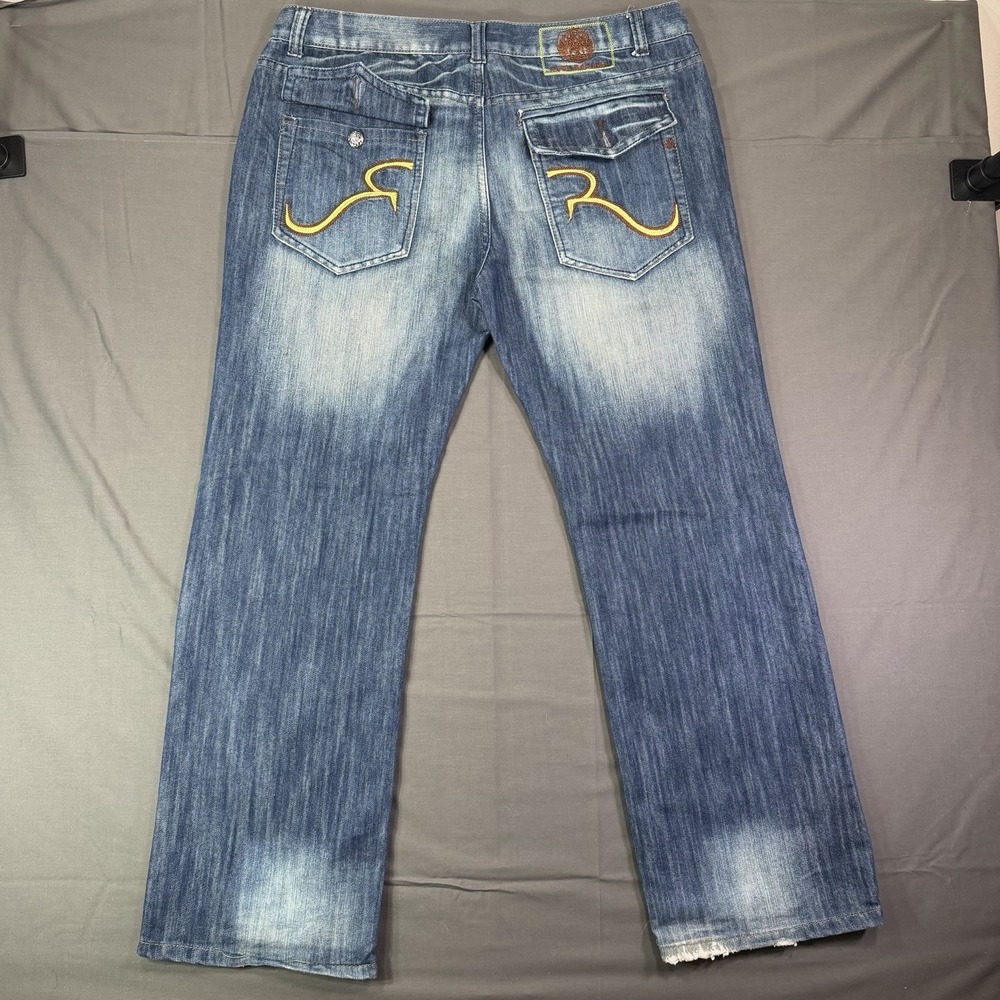 Rock Republic Men's Flap Pocket Dark Wash Jeans Size 40X32 Bootcut